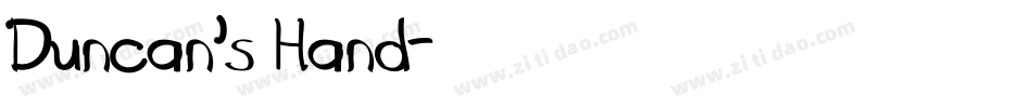 Duncan's Hand字体转换